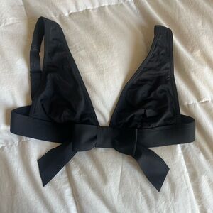 Zimmermann Black Bow Bikini Top